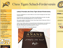 Tablet Screenshot of chesstigers.de